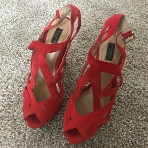 ZARA RED SANDALS